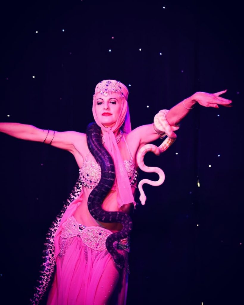 Serpent Dancer at Deja Voodoo in the Garden of Unearthly Delights